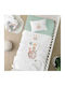 Borea Cot Blanket Little Prince Waffle White 110x140cm