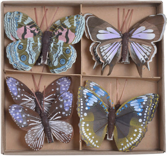 Set Decorative Butterflies 5cm 8 Pieces
