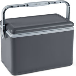 Costway Tragbare Kühlschrank Hartschale 12 L Bequemer Griff Wasserdicht Dunkelgrau 31,5 X 29 X 48,5 Cm Gp11786gr