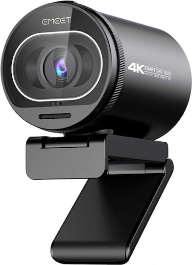 Emeet S600 Web Camera 4K με Autofocus και Privacy Cap Λευκή E7001K
