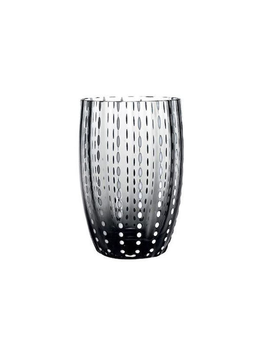 Zafferano Zafferano Set Wasser/Trinken Gläser aus Glas in Grau Farbe 2Stücke