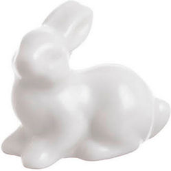 Ceramic Decorative White Rabbit 3.5cm