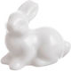 Ceramic Decorative White Rabbit 3.5cm
