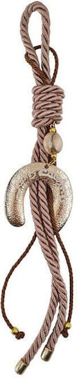 Samandaras Handmade Hanging Horseshoe Lucky Charm Brown Metal