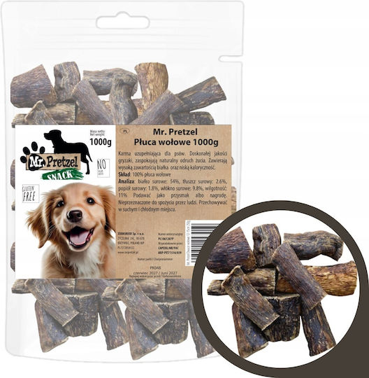 Mr Bandit Dog Treat Beef Lungs Mr.pretzel 250g Healthy Natural