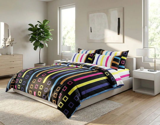 SB Home Σετ Υπέρδιπλο 4τμχ 240x270εκ. Πολύχρωμο