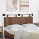 vidaXL Leather Bed Headboard Cushion Brown 130x...