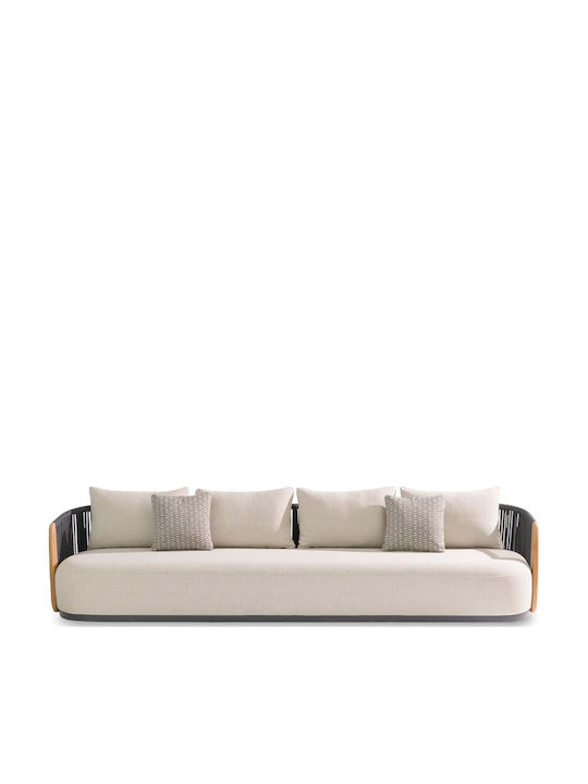 Augustus Dreisitzer Garten Sofa Rattan 330x91x71cm
