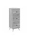 Wooden Storage Drawer Chest with 3 Drawers M33xW34.5xH90cm