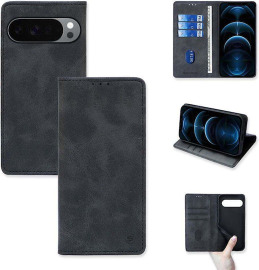 Калъф Портмоне Vintage Magnet Wallet Sonique Google Pixel 10 5g Pixel 10 Pro 5g Черен