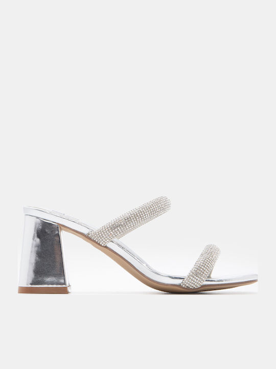 Luigi Sandals with Strass Silver