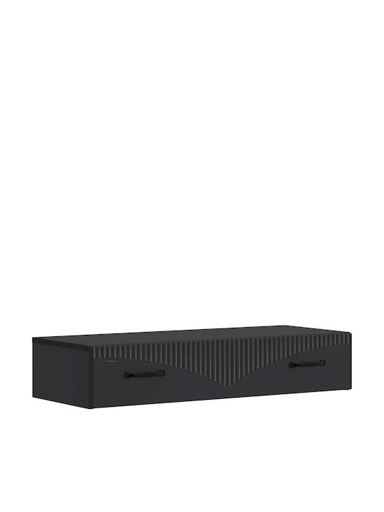 vidaXL Konsolentisch Holz Schwarz 87,5x34,5x17 cm