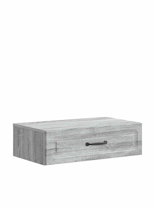 Consolă Din Lemn Gri L59xL34,5xÎ17cm