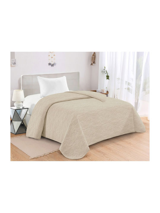 Adam Home Gloria Κουβερλί Μονό Microfiber Cream 160x240cm