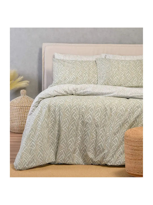 Melinen Coral Super-Double Bed Sheets Set With ...
