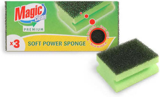 Magic Premium 3 Pcs Magic Clean Sponge Channel