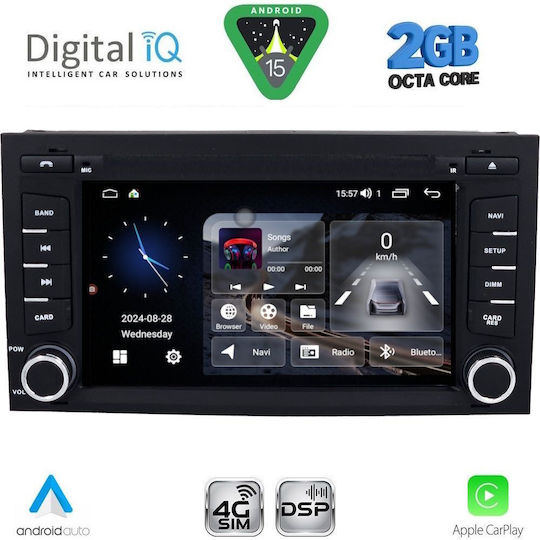 Digital IQ Ηχοσύστημα Αυτοκινήτου για Seat Leon / Ibiza 2015-2017 (Bluetooth/USB/WiFi/GPS/Apple-Carplay/Android-Auto) με Οθόνη Αφής 7"