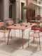 Set Sala De Mese Pentru Exterior Moraja 5 Piese Terracotta