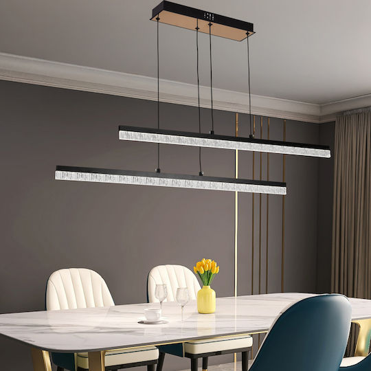 Alista Home Lumini Suspendate Negru LED Cu Lumină Alb Rece Înălțime Reglabilă