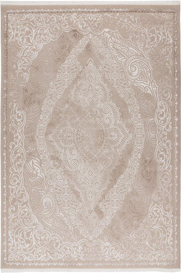 Вълнена Пътека Килим Бежов 80x150см