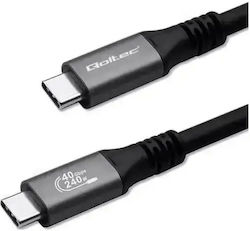 Qoltec Usb-C 4.0 Kabel Usb-C 4.0 1m PD 240W 4K 8K 40Gbps Thunderbolt 3 Thunderbolt 4 Qoltec Usb-C 4.0 Kabel Usb-C 4.0 1m PD 240W 4K 8K 40Gbps Thunderbolt 3 Thunderbolt 4