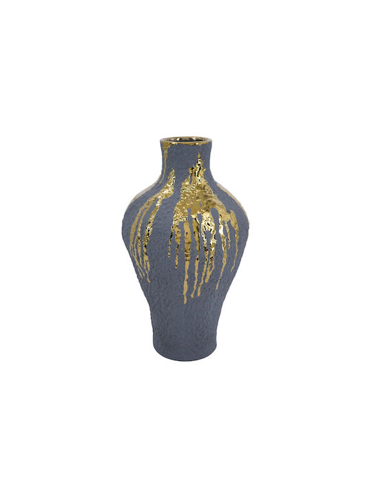 Artekko Decorative Ceramic Blue Vase 23x23xH41.5cm