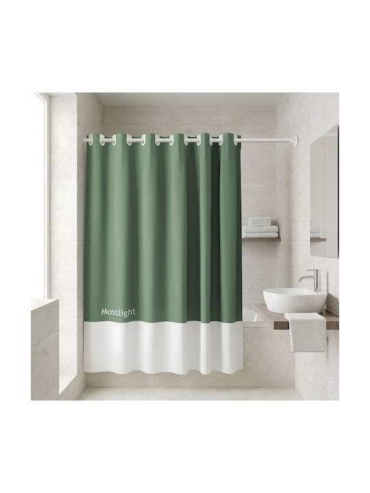 Estia Duschvorhang Stoff 180x200cm Mosslight