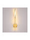 VenCore Modern Wall Lamp with Integrated LED and Adjustable White Light Gold