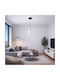 VenCore Black LED Ceiling Light with Adjustable Warm to Cool White Light 22x22x24cm