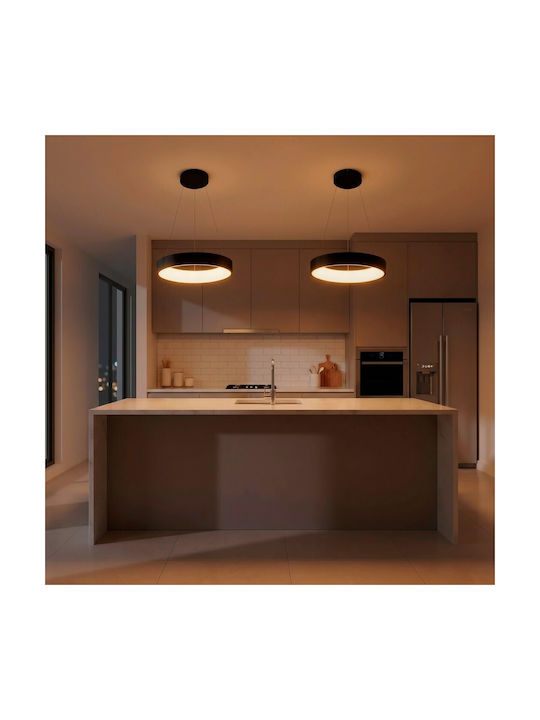 kelvo Salem Ceiling Light White LED With Warm To Cool White Light 45x45cm