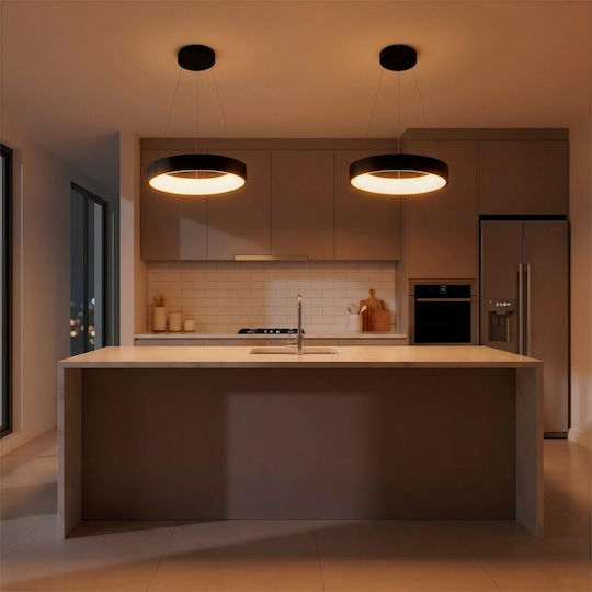kelvo Salem Ceiling Light White LED With Warm To Cool White Light 45x45cm