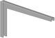 Element-System Eckregal aus Metall in Grau Farbe