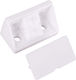Haefele Plastic Shelf Brackets In White Colour 8 Pieces