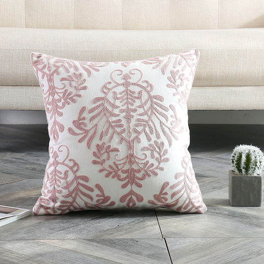 FRIPIA Decorative Pink Pillow Case 45x45cm