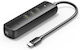 Ugreen Хъб 3 Порта USB 2.0 с Връзка USB-A / Ethernet