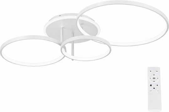 VenCore Ceiling Light 89cm White with Integrated LED and Remote Control