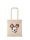 Shopping Bag Natural Long Handles Mickeyy
