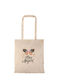 Shopping Bag Natural Long Handles Stay Magical