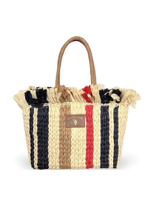 Assn Straw Women's Shopper Shoulder Bag Beige