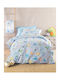 Rythmos Letterland Set Kids Pillowcases Made of 100% Cotton 50x70cm Blue