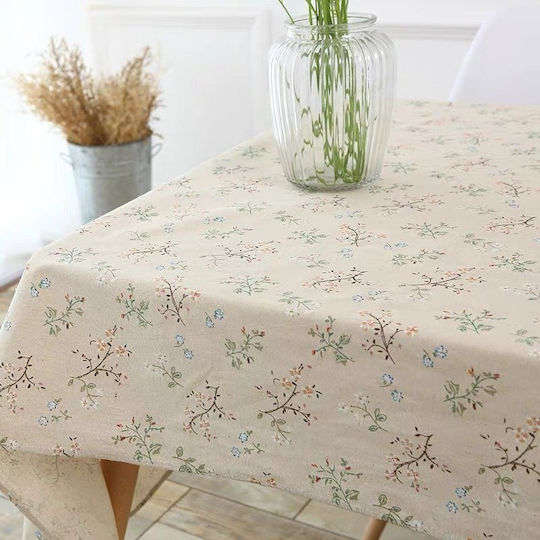 Lucktora Linen Tablecloth 140x140cm