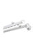 MRShome Toledo Two-Way Metallic Curtain Track in White Colour 240cm MRS902WH240D