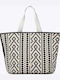 Axel Fabric Beach Bag Black