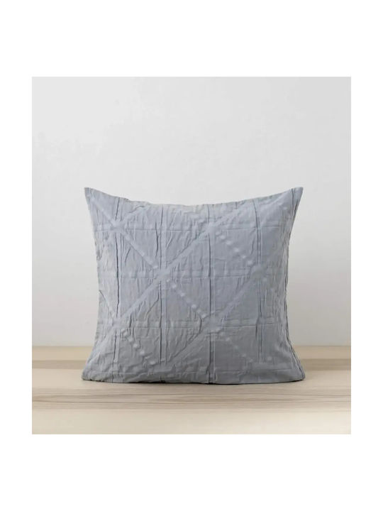 Nima Decorative Pillow Case Drift From 100% Cotton Gray 45x45cm