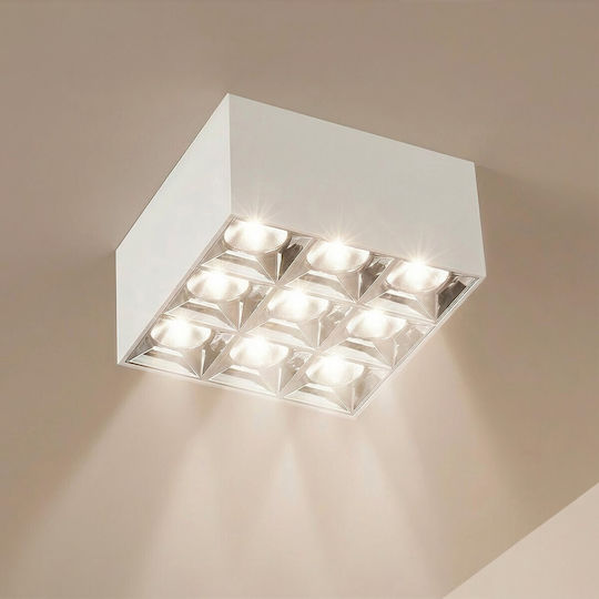 kelvo LED Φυσικό Λευκό Σποτ με 12 Φώτα σε Λευκό Χρώμα