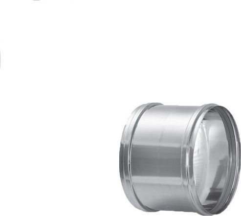 Duct Connector For Chimney Pipe Φ400 Stainless Antimagnetic Aisi 316ba Inoxshell