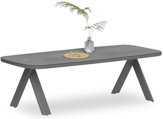 Cranfield Table 242x110x74 Dark Grey