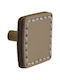 Buton Mobilier Din Piele Bej
