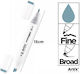 Artix Marker Gestaltung von Blau-Grau