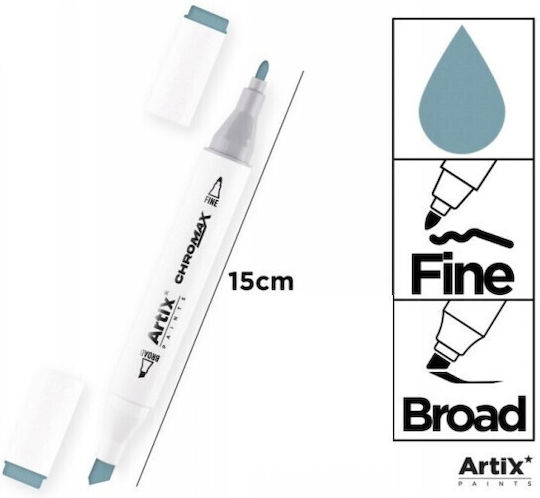 Artix Marker Gestaltung von Blau-Grau